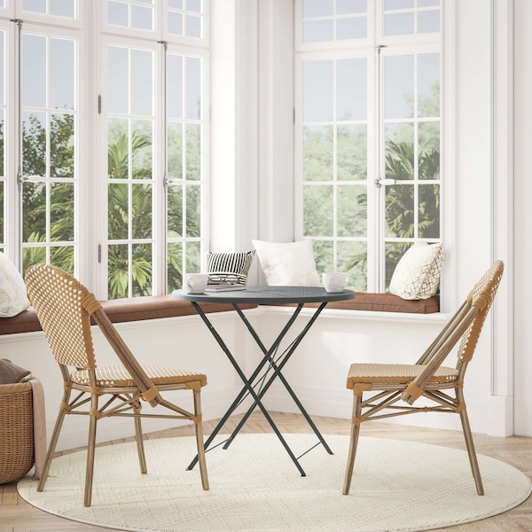 Flash Furniture Natural/White PE Rattan Stacking Paris Chair, 2PK 2-SDA-AD642001-F-NATWH-LTNAT-GG - main